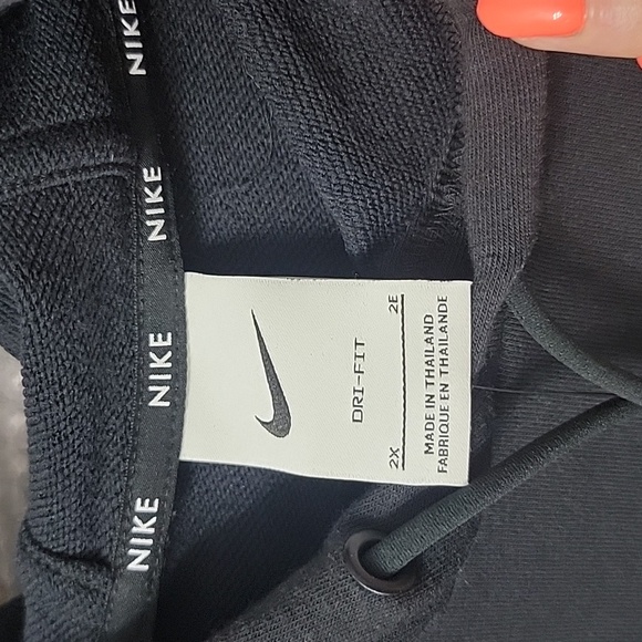 Nike One French Terry Large Logo Hoodie Size 2X - Picture 3 of 6